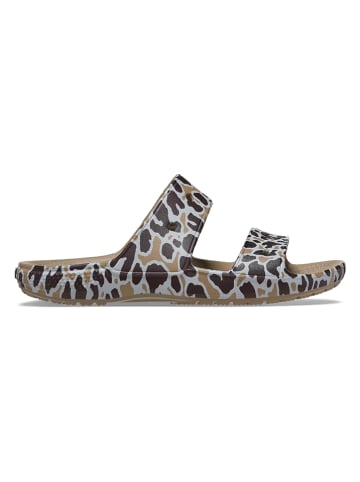 Crocs Slippers "Classic Animal" kaki/meerkleurig