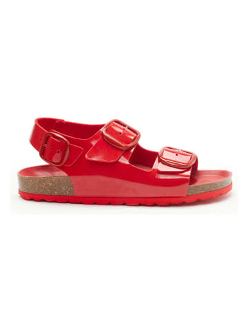 Mandel Sandalen in Rot