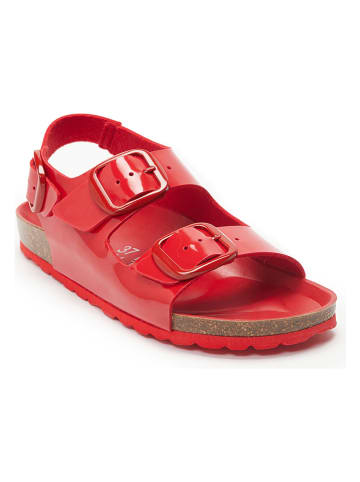 Mandel Sandalen in Rot