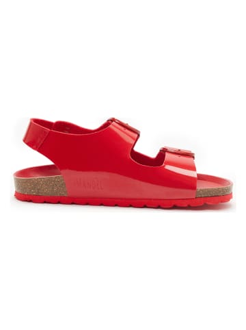 Mandel Sandalen in Rot