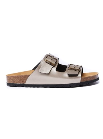 Mandel Slippers goudkleurig
