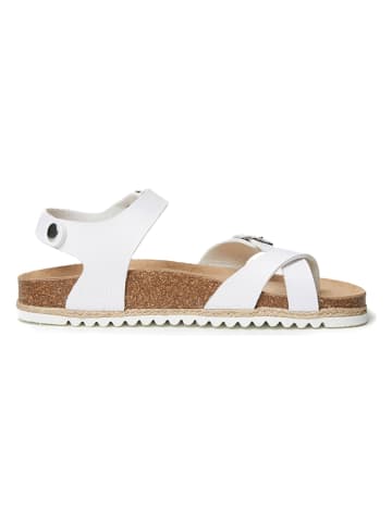 Mandel Sandalen in Weiß