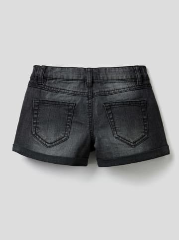 Benetton Jeans-Shorts in Schwarz