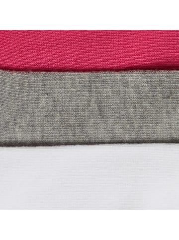 Benetton 3er-Set: Socken in Grau/ Pink/ Weiß