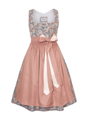 Melega Dirndl "Felina" blauw/rood