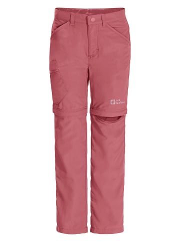 Jack Wolfskin Spodnie funkcyjne zipp-off  "Safari" w kolorze jasnoróżowym