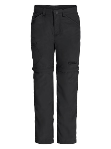 Jack Wolfskin Spodnie funkcyjne zipp-off  "Safari" w kolorze czarnym