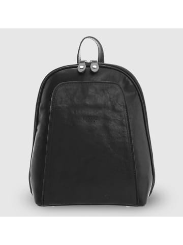 I MEDICI FIRENZE Skórzany plecak w kolorze czarnym - 24 x 31 x 12 cm