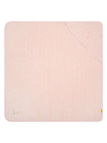Steiff Ręcznik w kolorze jasnoróżowym z kapturem - 36 x 44 cm