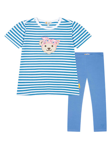 Steiff 2-delige outfit blauw