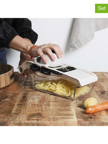 COOK CONCEPT 7tlg. Gemüsehobel-Set in Beige - (B)11 x (H)32 x (T)9 cm