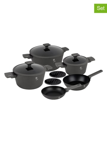 Berlinger Haus 10-delige kookgereiset "Antracit Collection" antraciet