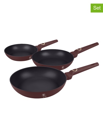 Berlinger Haus 3-delige set: braadpannen "Leonardo Collection" rood