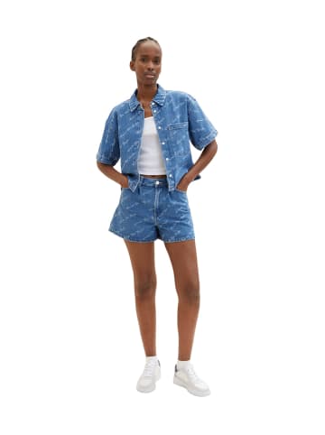 Tom Tailor Jeans-Shorts in Blau