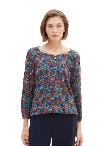 Tom Tailor Blouse donkerblauw/rood
