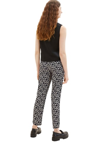 Tom Tailor Hose in Schwarz/ Weiß