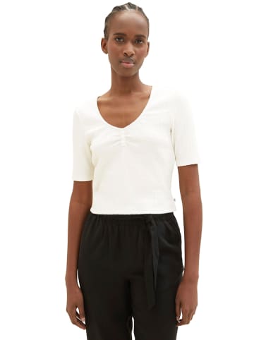 Tom Tailor Shirt in Creme