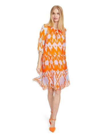 CARTOON Kleid in Orange/ Creme