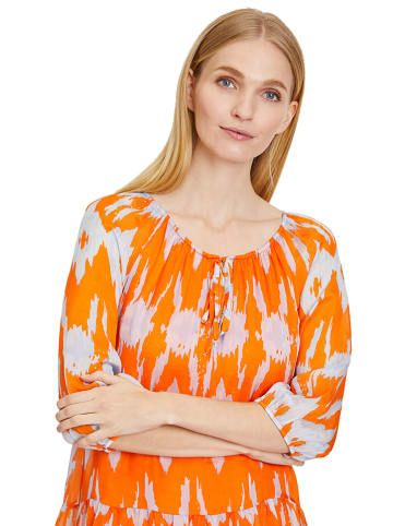 CARTOON Kleid in Orange/ Creme