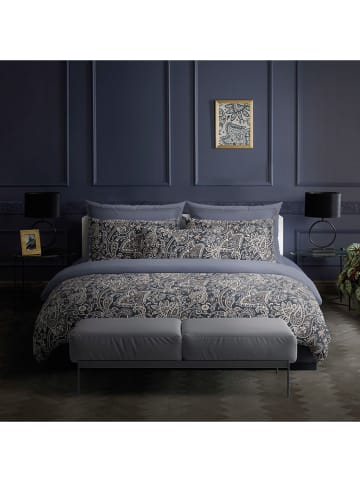 maison héritage PARIS Satin-Bettwäsche-Set "Indienne" in Grau/ Taupe