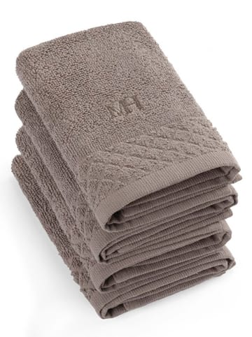 maison héritage PARIS 4-delige set: gastendoeken bruin