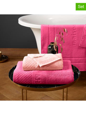 maison héritage PARIS Ręczniki (4 szt.) w kolorze różowym dla gości