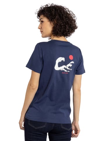 elkline Shirt "Dauerwelle" donkerblauw