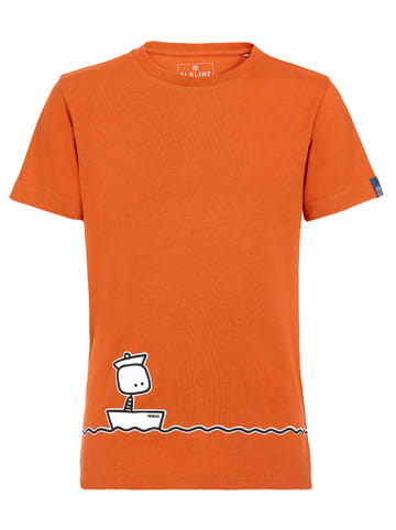 elkline Koszulka "Bootsmaen" w kolorze pomarańczowym