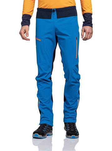Schöffel Spodnie softshellowe "Rinnen" w kolorze niebieskim