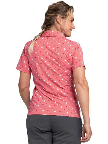 Schöffel Funkcyjna koszulka polo "Achhorn" w kolorze różowym