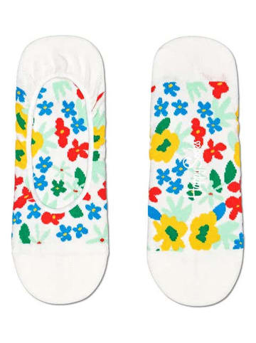 Happy Socks Socken "Flower" in Weiß/ Bunt