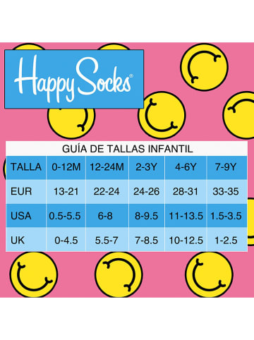 Happy Socks Skarpety (2 pary) w kolorze zielonym ze wzorem