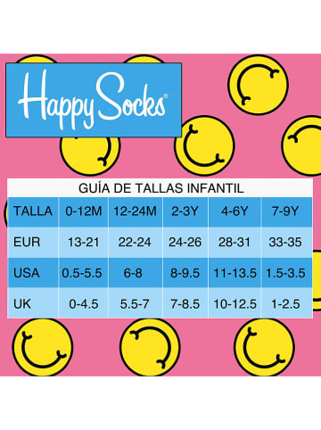 Happy Socks 2-delige set: sokken "Milkshake" groen/rood/lichtroze