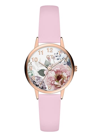 Cool Time Zegarek kwarcowy w kolorze różowozłoto-jasnoróżowym ze wzorem