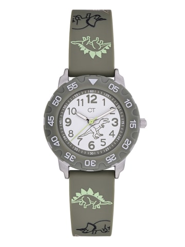 Cool Time Quarzuhr in Khaki/ Weiß