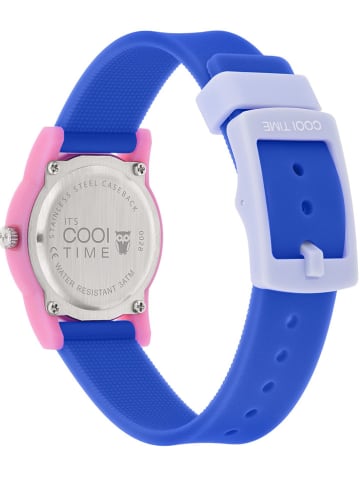 Cool Time Quarzuhr in Blau/ Rosa/ Weiß
