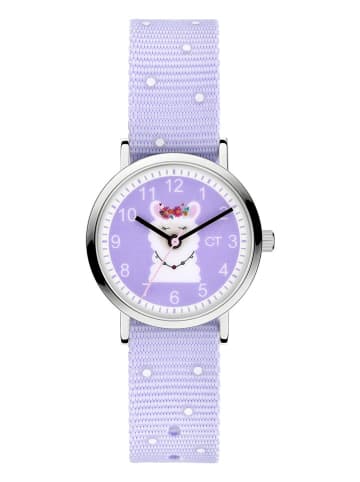 Cool Time Quarzuhr in Lila/ Silber