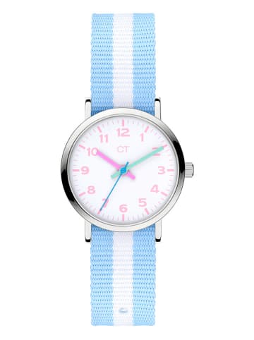 Cool Time Quarzuhr in Hellblau/ Weiß/ Silber