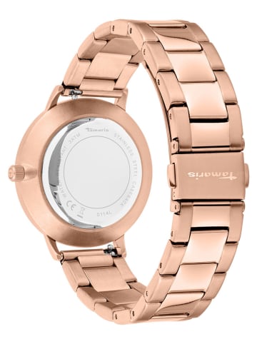Tamaris Quarzuhr in Roségold/ Schwarz
