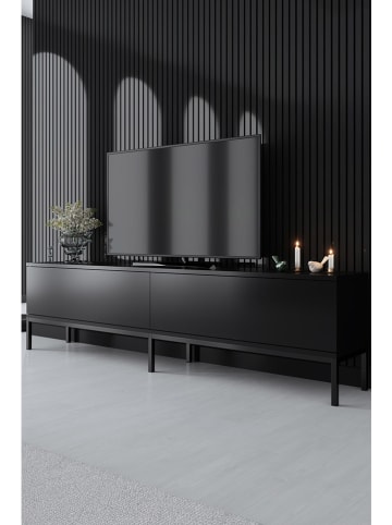 Evila TV-Regal "Lord" in Schwarz - (B)180 x (H)74 x (T)30 cm
