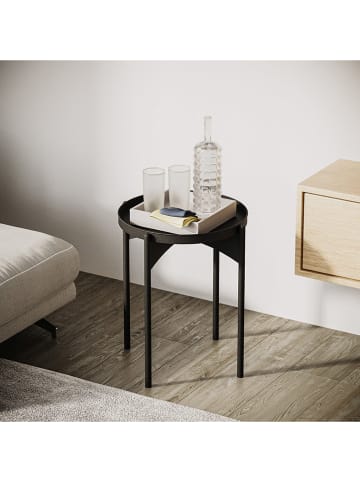 Evila Beistelltisch in Schwarz - (H)57 x Ø 44 cm