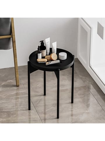 Evila Beistelltisch in Schwarz - (H)57 x Ø 44 cm