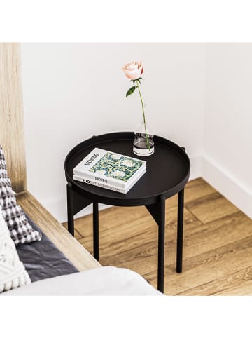 Evila Bijzettafel zwart - (H)57 x Ø 44 cm