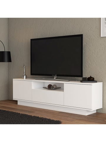 Evila TV-meubel "Yuki" wit - (B)160 x (H)45 x (D)30 cm