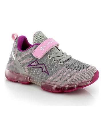 Kimberfeel Sneakersy "Noah" w kolorze szaro-jasnoróżowym