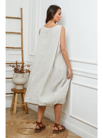 Joséfine Linnen jurk beige