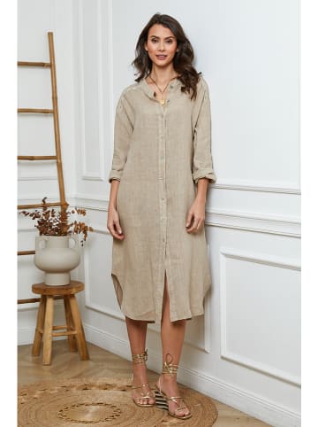 Joséfine Linnen jurk beige