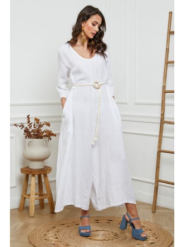 Joséfine Linnen jumpsuit "Besorla" wit