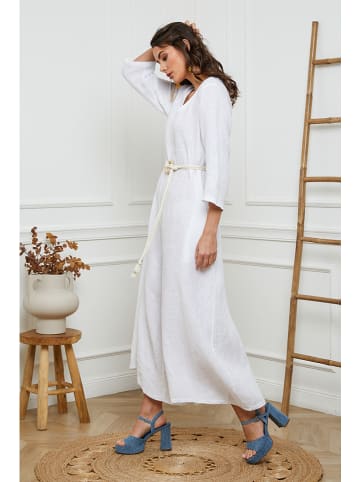 Joséfine Linnen jumpsuit "Besorla" wit