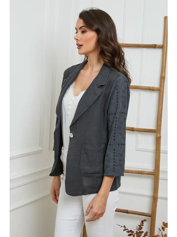 Fleur de Lin Blazer antraciet